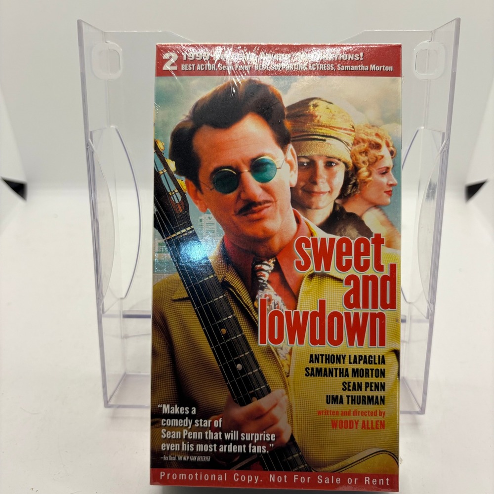 Sweet and Lowdown VHS Movie Tape Anthony LaPaglia Sean Penn New‎ Sealed